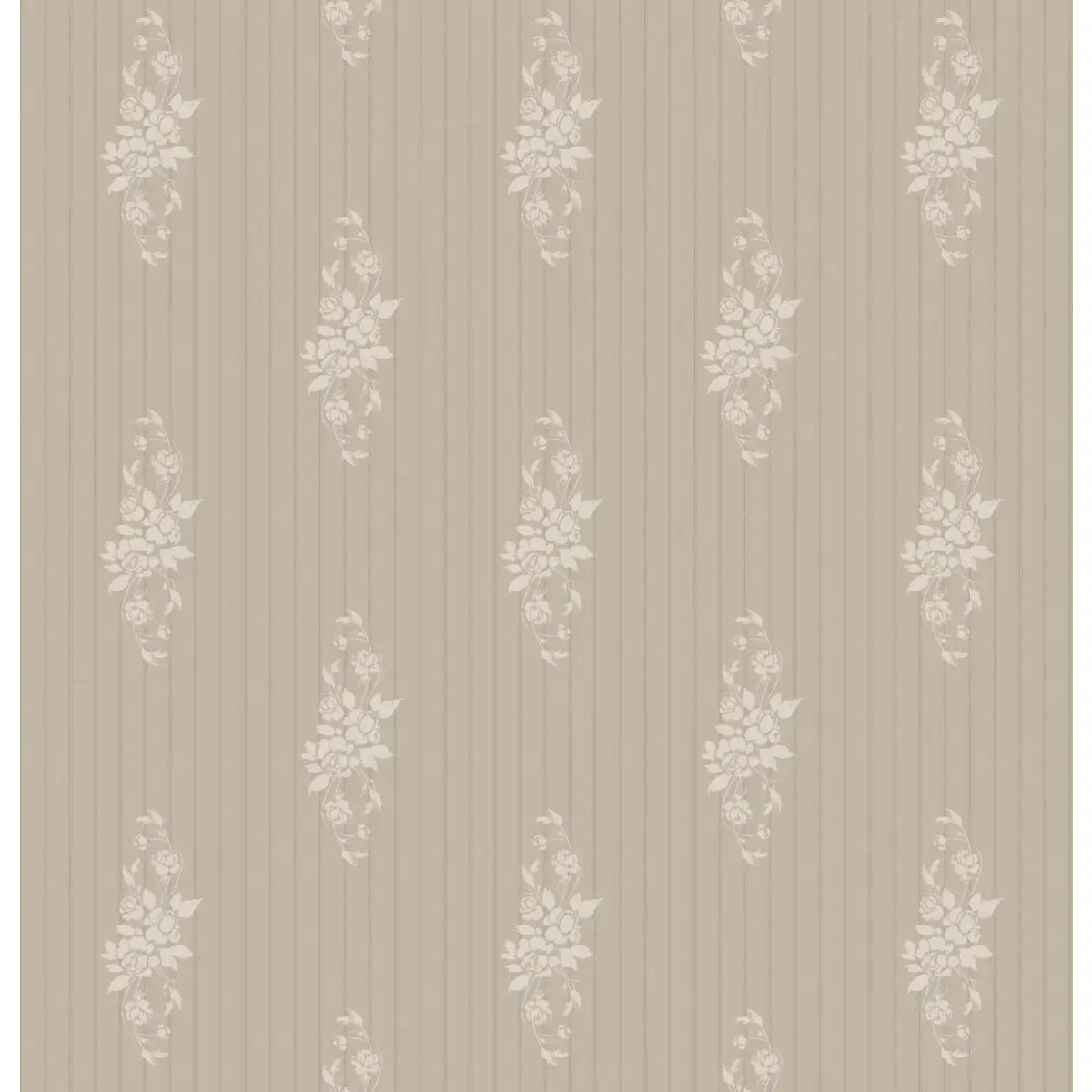 Dovie Wallpaper - Old Fashioned Romance - by Katie Burt Art - Sample 1 foot by 1 foot / Neutral - Loomwell Home Goods