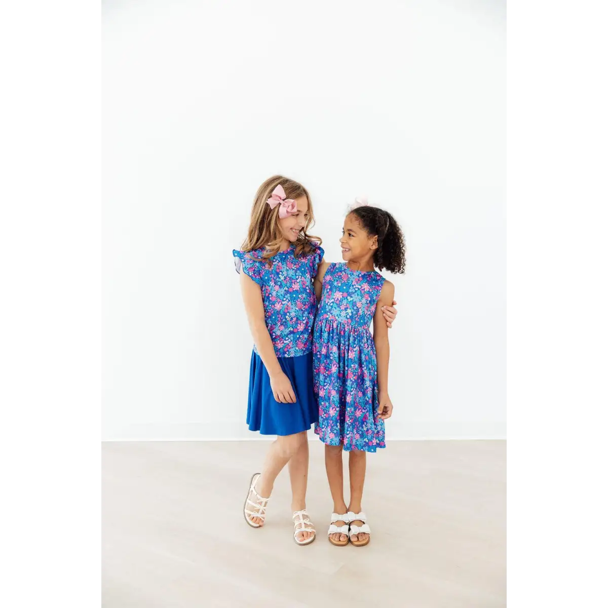 Tank Twirl Dress - Dreaming Daisies - Blue Floral - Mila & Rose ®