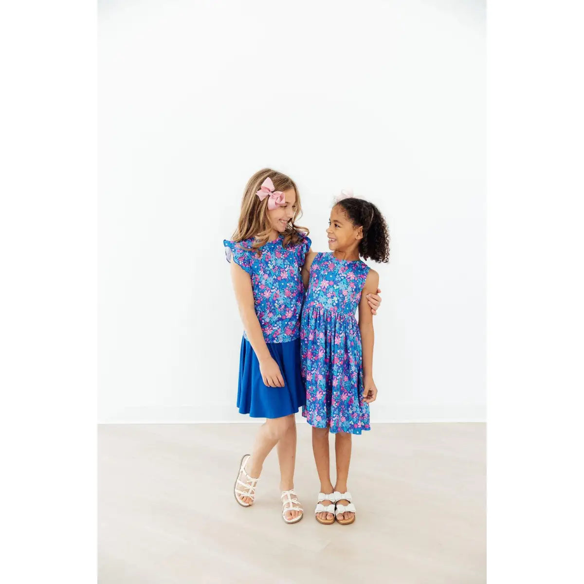 Tank Twirl Dress - Dreaming Daisies - Blue Floral - Mila & Rose ®