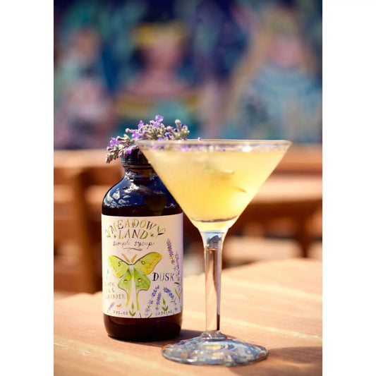 Dusk Simple Syrup - Tea & Lavender - Lemonade Iced Tea or Cocktail Mixer - Meadowland Syrup