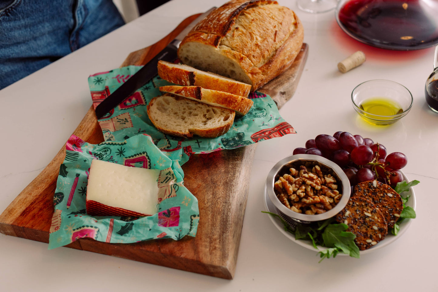 Christmas Beeswax Food Wraps - Pack of 3