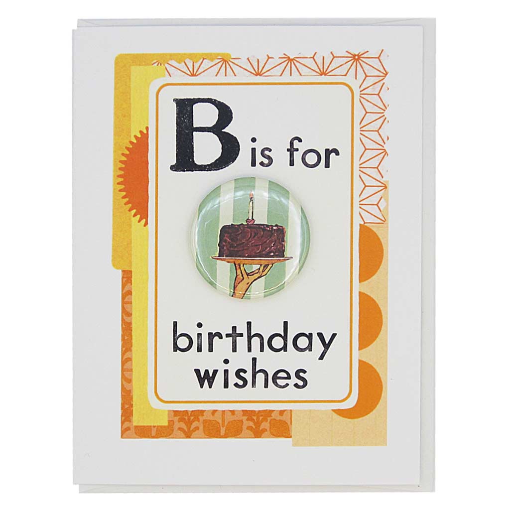 Birthday Wishes Card with Pin