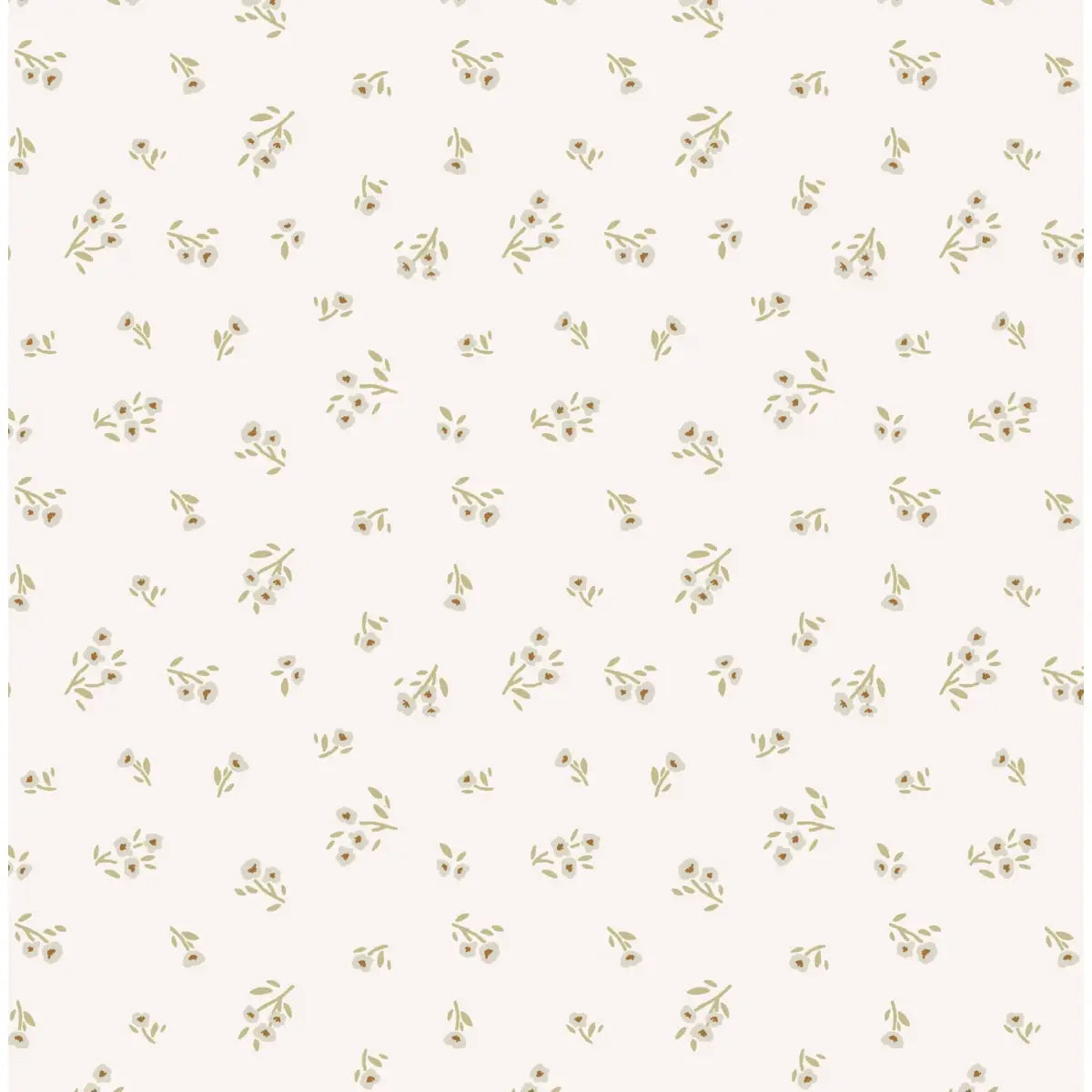 Eleanor Wallpaper - Pink Floral - by Micush - Sample 1 foot by 1 foot / White - Loomwell Home Goods