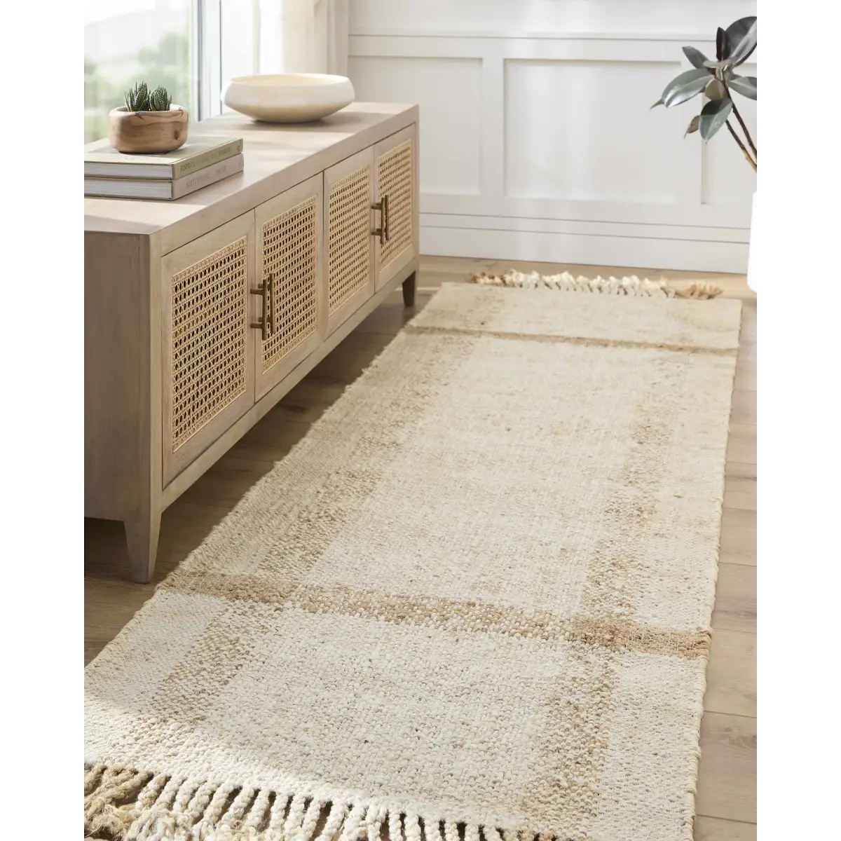 Errin Jute Area Rug - 2’6’’ x 8’ Runner - Boutique Rugs