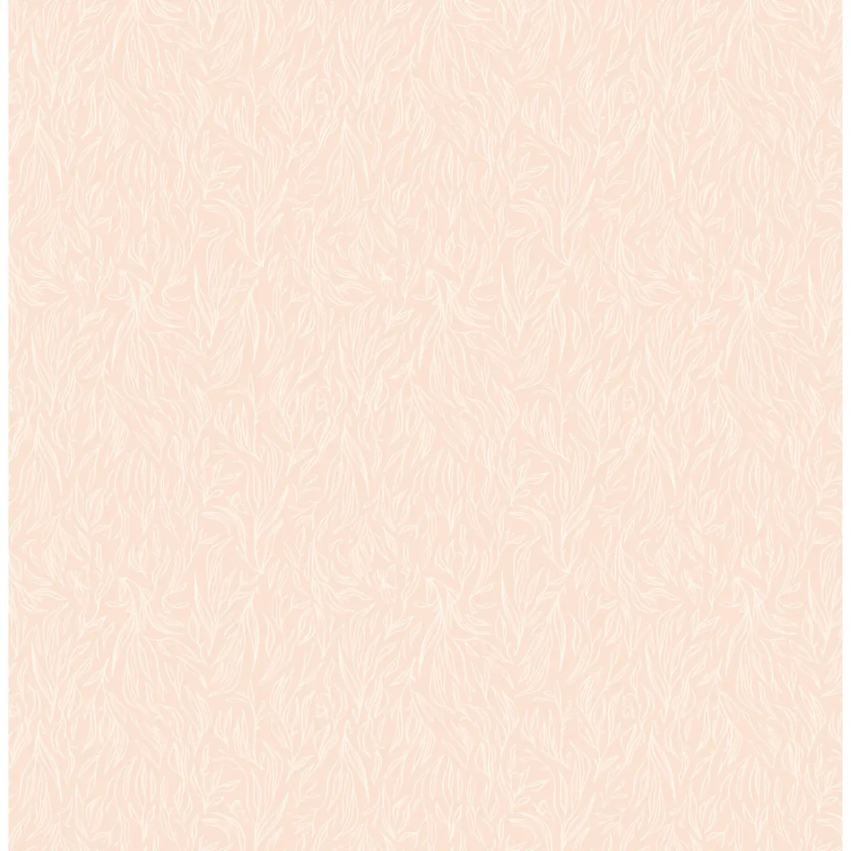 Everly Wallpaper - Subtle Leaves - by Erin Silliman Designs - Sample 1 foot by 1 foot / Blush - Loomwell Home Goods