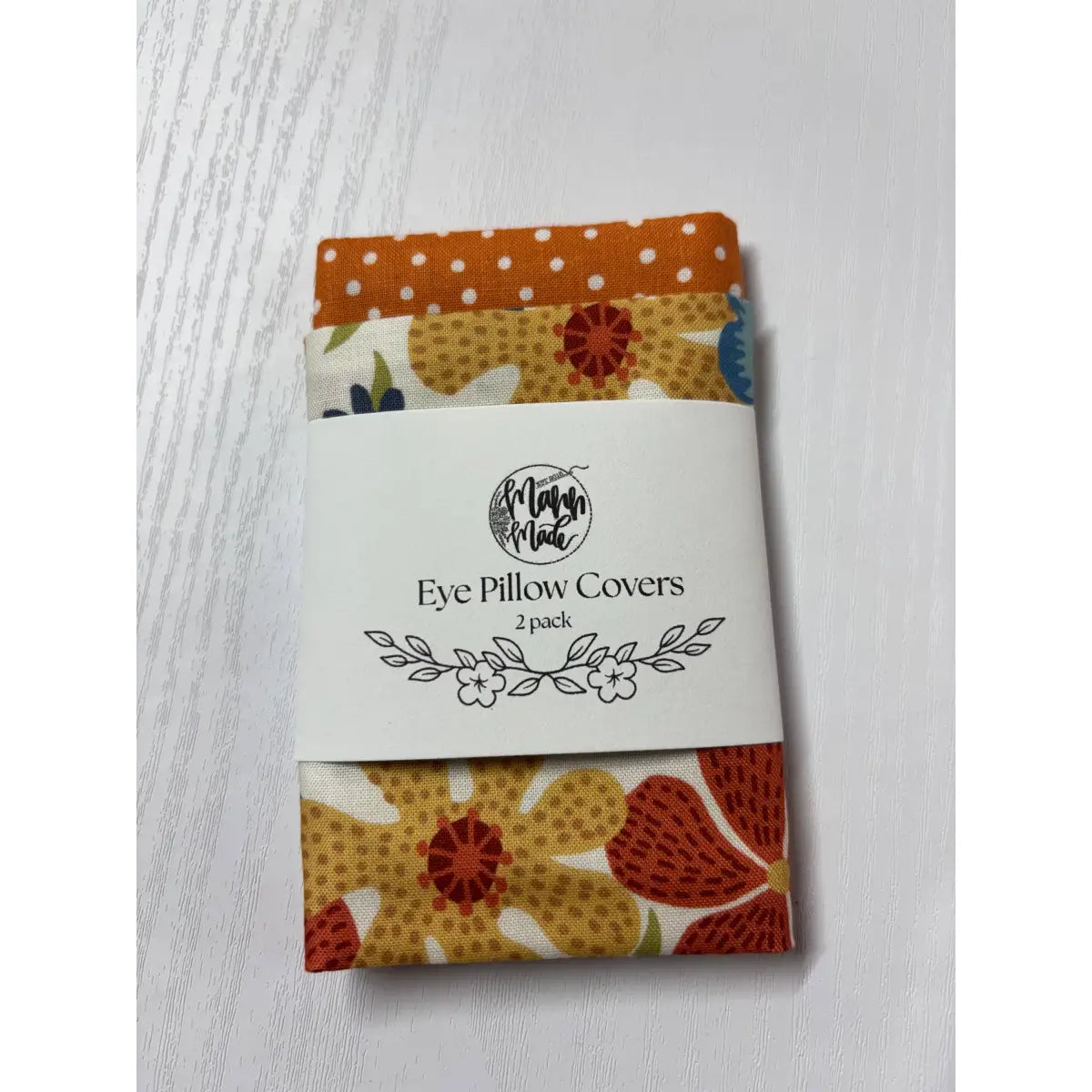Eye Pillow Covers - 2 pack - coral/orange - Mann Made