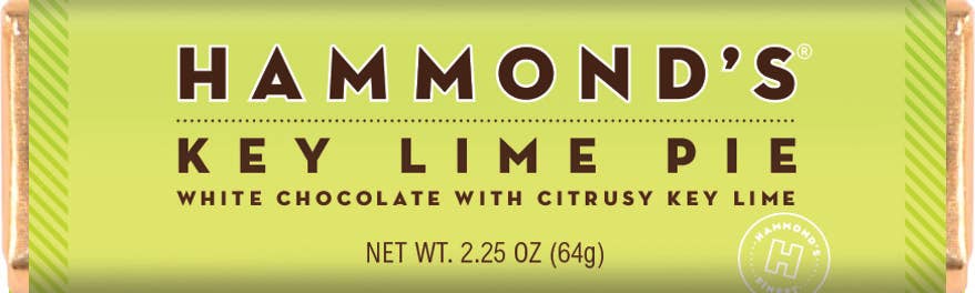 Key Lime - White Chocolate Candy Bar - Hammond’s Candies