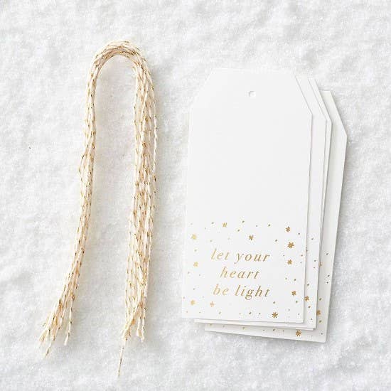 Let Your Heart Be Light Gift Tags - Paper Source Wholesale