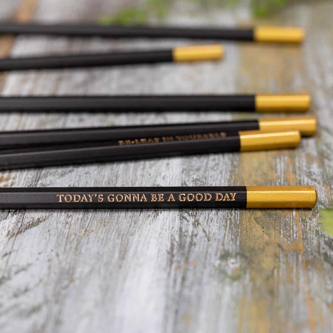 Woodland Fern Set Of 6 Pencils - Toasted Crumpet