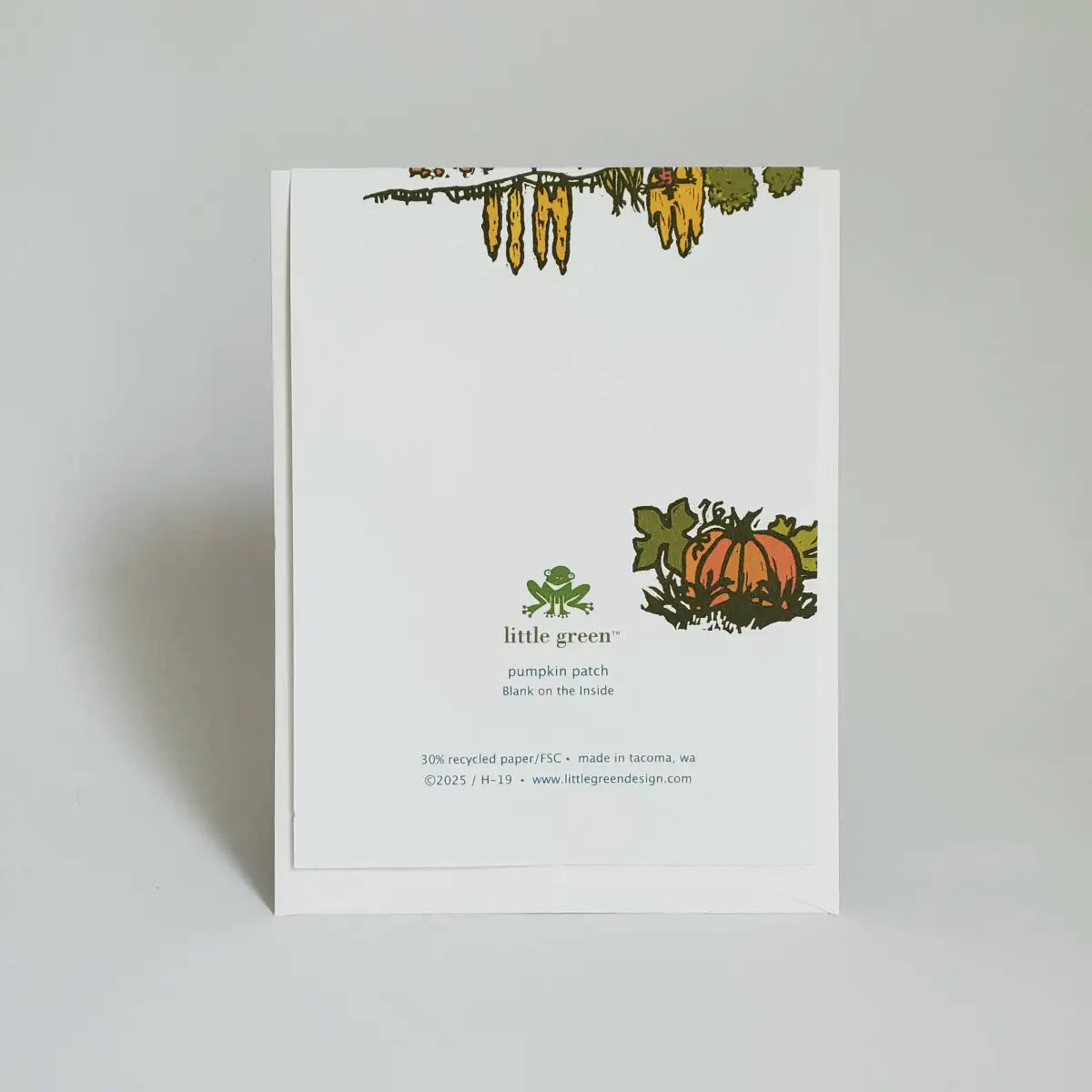 Fall Greeting Card - Pumpkin Family - Little Green