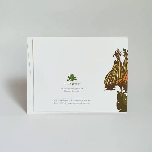 Fall Greeting Card - Pumpkin Patch - Little Green