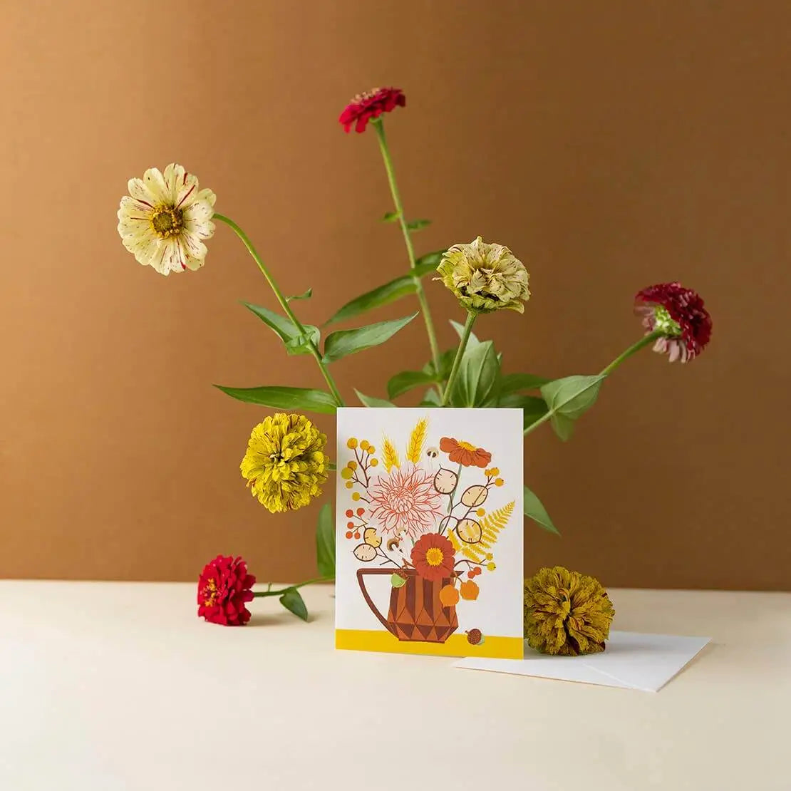 FALL VASE Greeting Card - Botanica Paper Co.