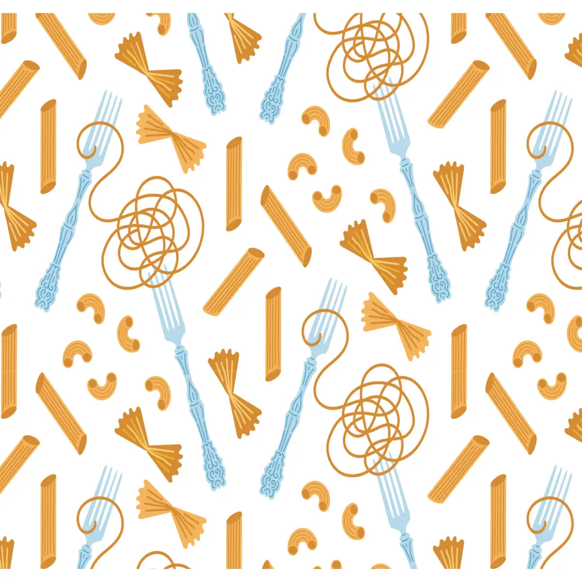 Farfalle Wallpaper - Whimsical Pasta - by Danielle Chandler Design - Loomwell Home Goods