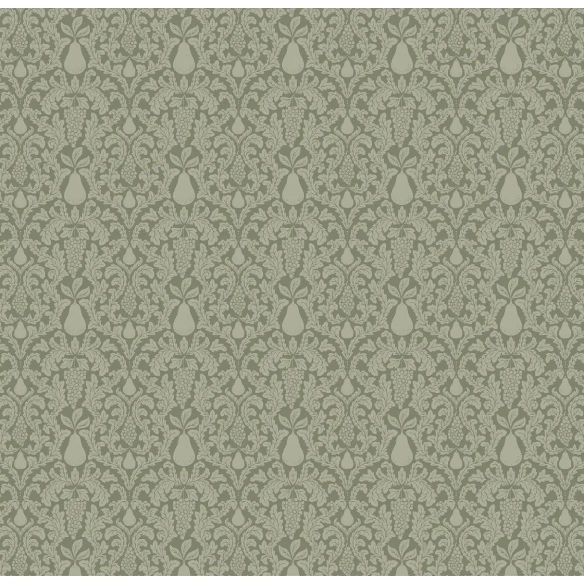 Felipe Wallpaper - Grapes and Pears - by Lisee Ree - Sample 1 foot by 1 foot / Sage - Loomwell Home Goods