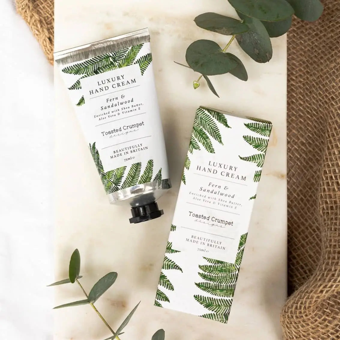Luxury Hand Cream - Fern & Sandalwood - Toasted Crumpet (US Duties Paid)