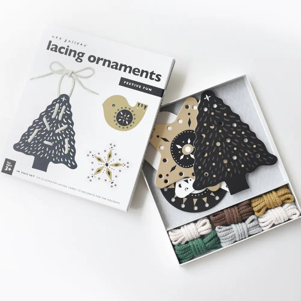 Festive Fun Lacing Ornaments - Wee Gallery