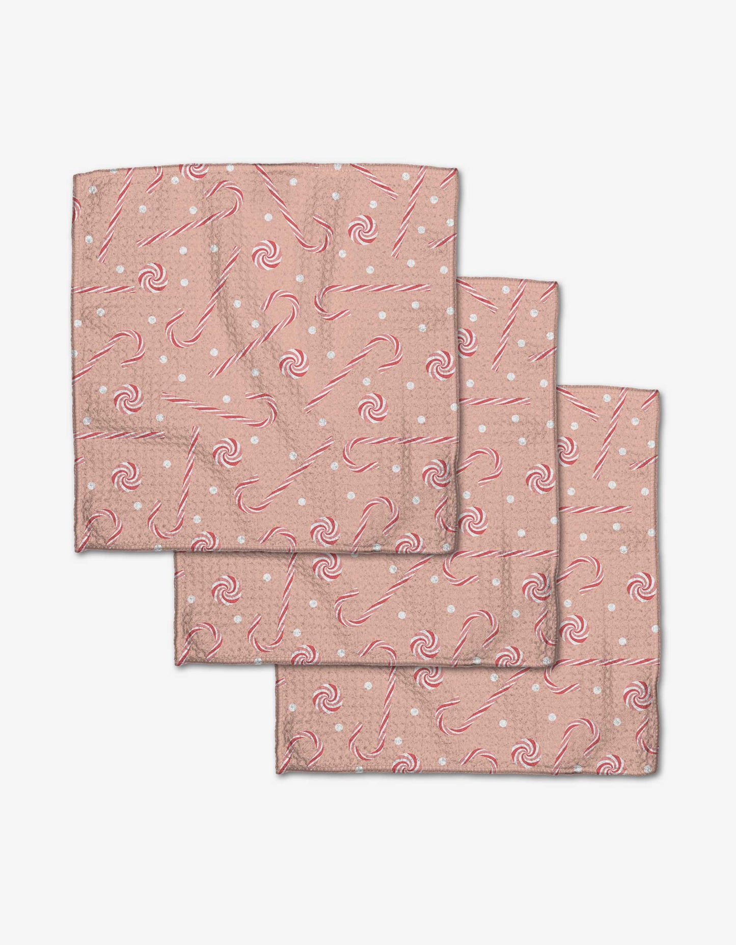 Pink Peppermint Dishcloth Set - Geometry