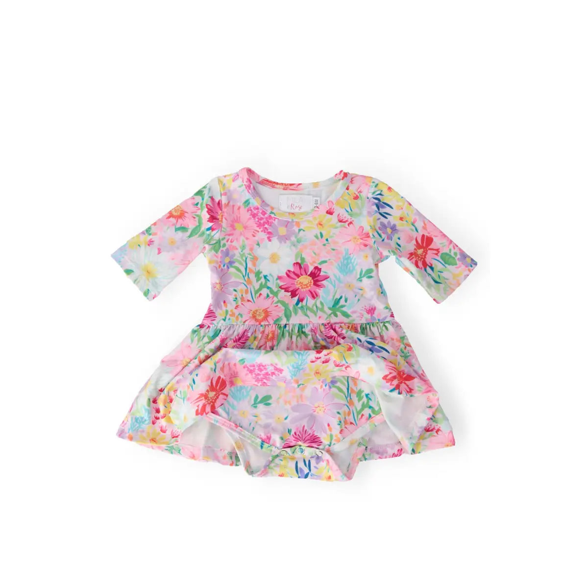 Field of Flowers 3/4 Twirl Bodysuit - Mila & Rose ®