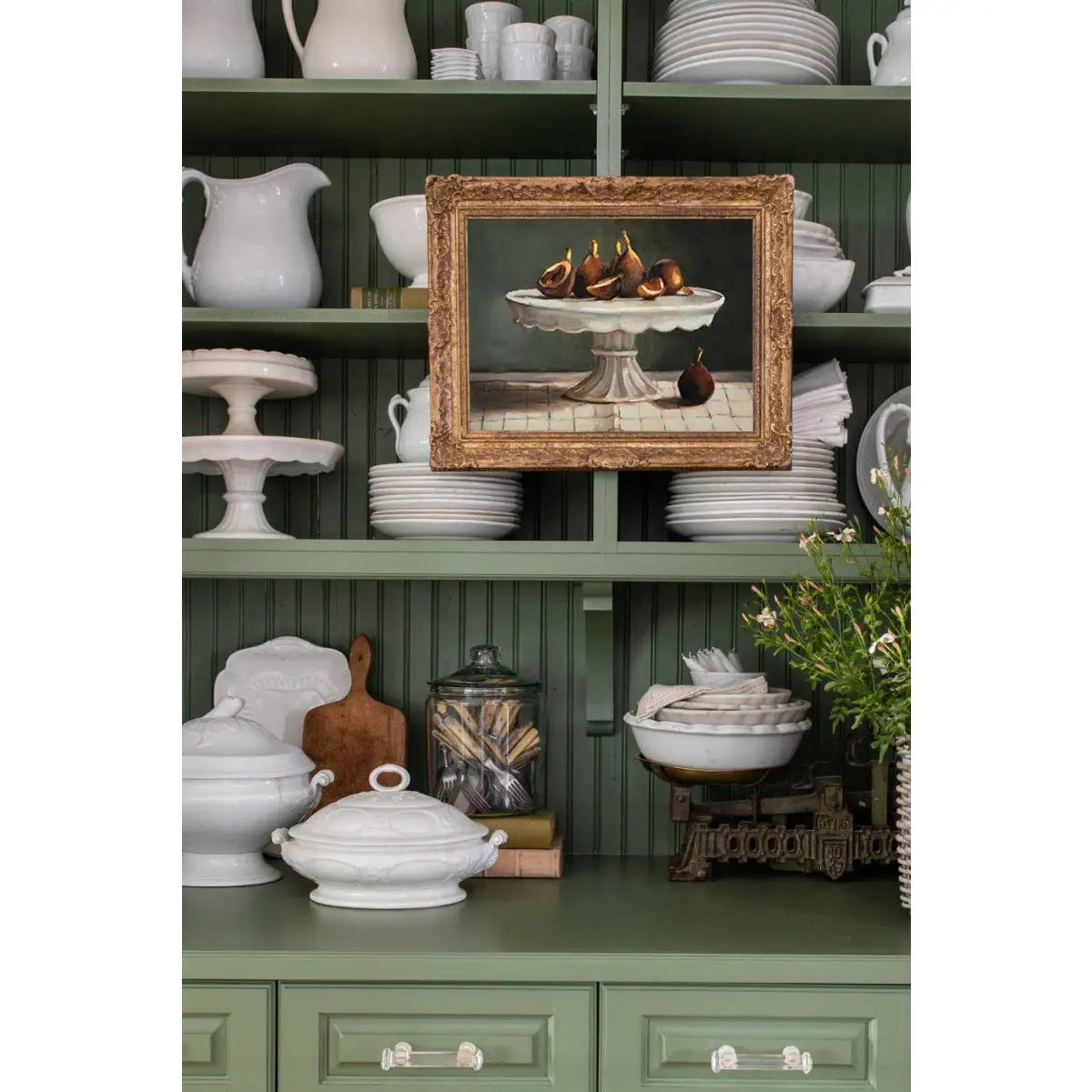 Art Print - Figs and Cake Stand Painting - 5x7 - Miss Mustard Seed