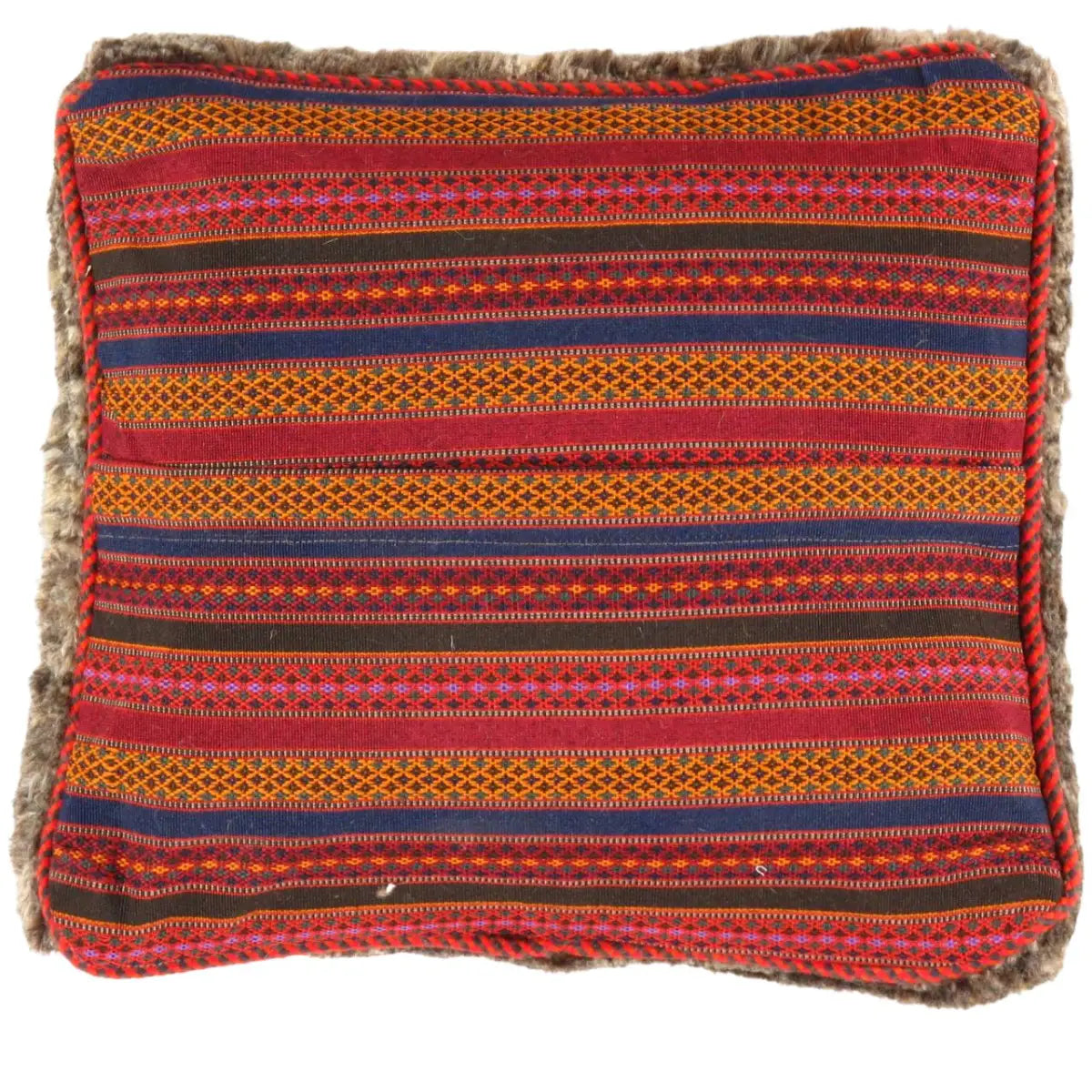Luxury Gabbeh Pillow - Fine Hand Knotted Wool 15’’X 16’’ - Canvello