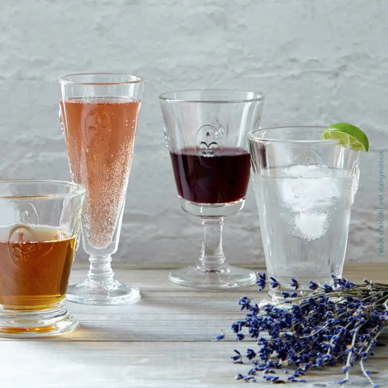 Fleur de Lys Wine Glass Set-6 - La Rochere NA