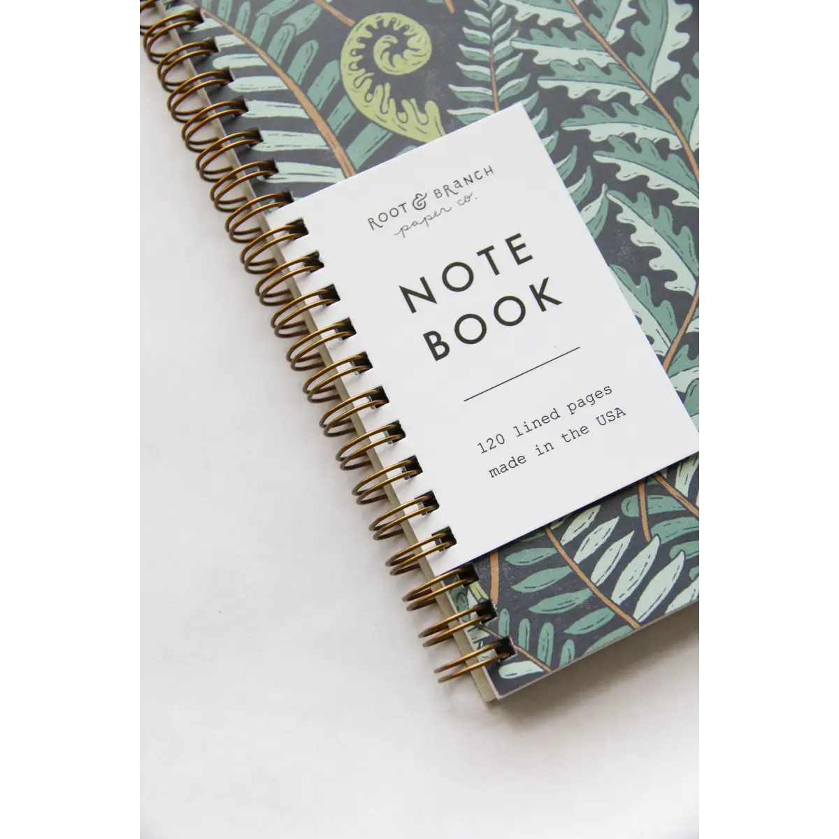 Notebook - Forest Fern - Spiral Bound - Root & Branch Paper Co.