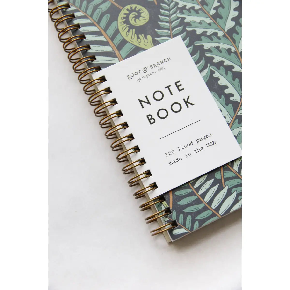 Notebook - Forest Fern - Spiral Bound - Root & Branch Paper Co.