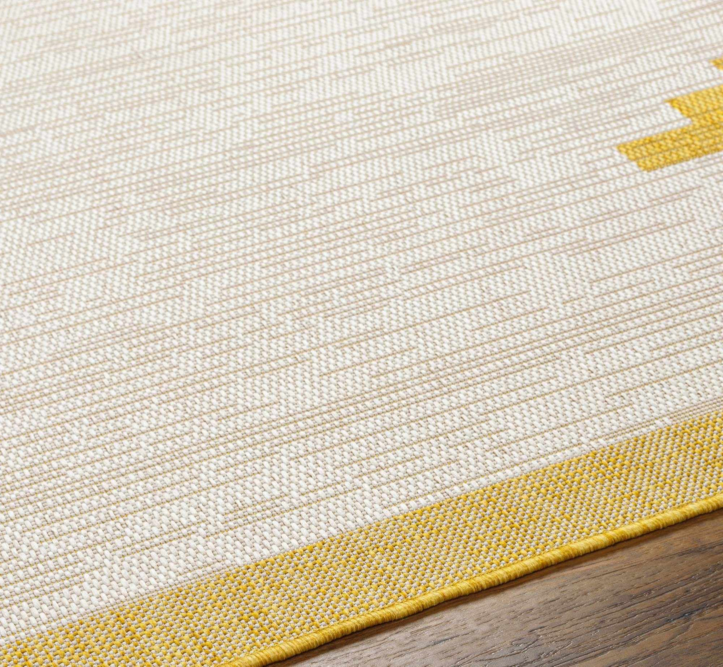 Tapis d'extérieur jaune Djugun