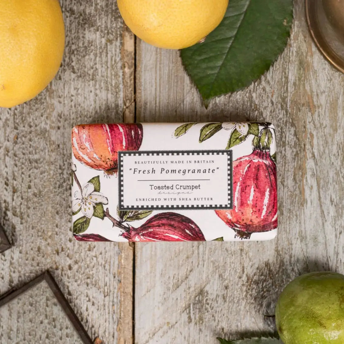 Luxury Soap Bar - Fresh Pomegranate - Toasted Crumpet (We Pay All US Duties & Tariffs)