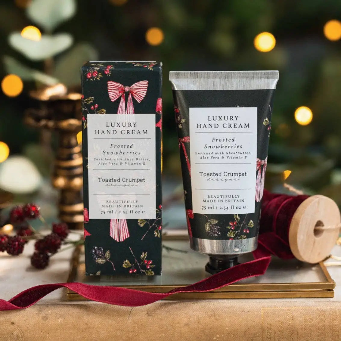 Luxury Hand Cream - Frosted Snowberries for Christmas - Toasted Crumpet (We Pay All US Duties & Tariffs)