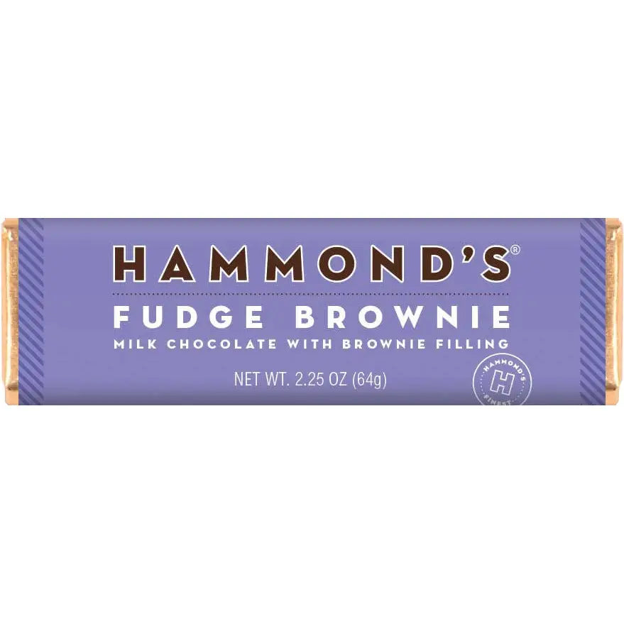 Fudge Brownie Ganache - Milk Chocolate Bar - Hammond’s Candies