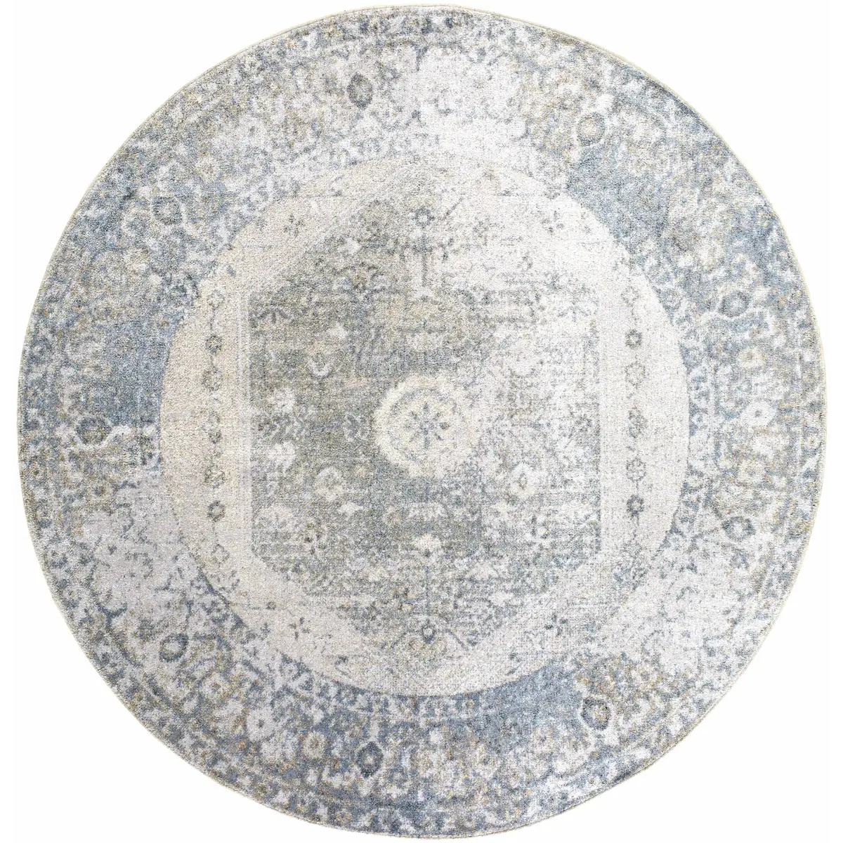 Gael Blue Washable Area Rug - Boutique Rugs