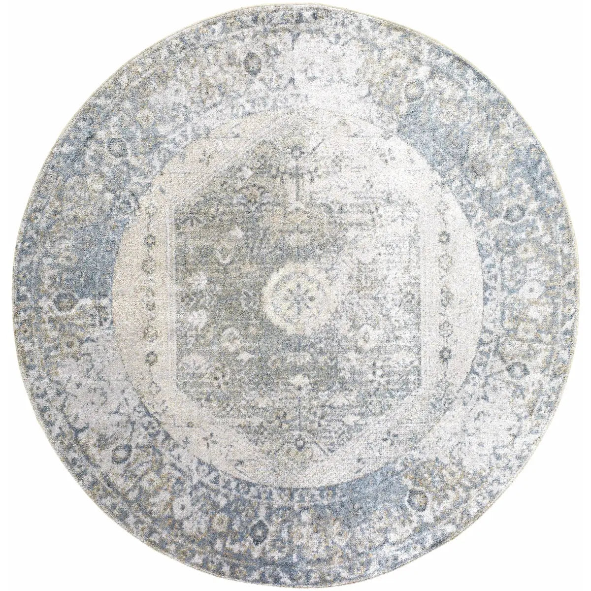 Gael Blue Washable Area Rug - Boutique Rugs