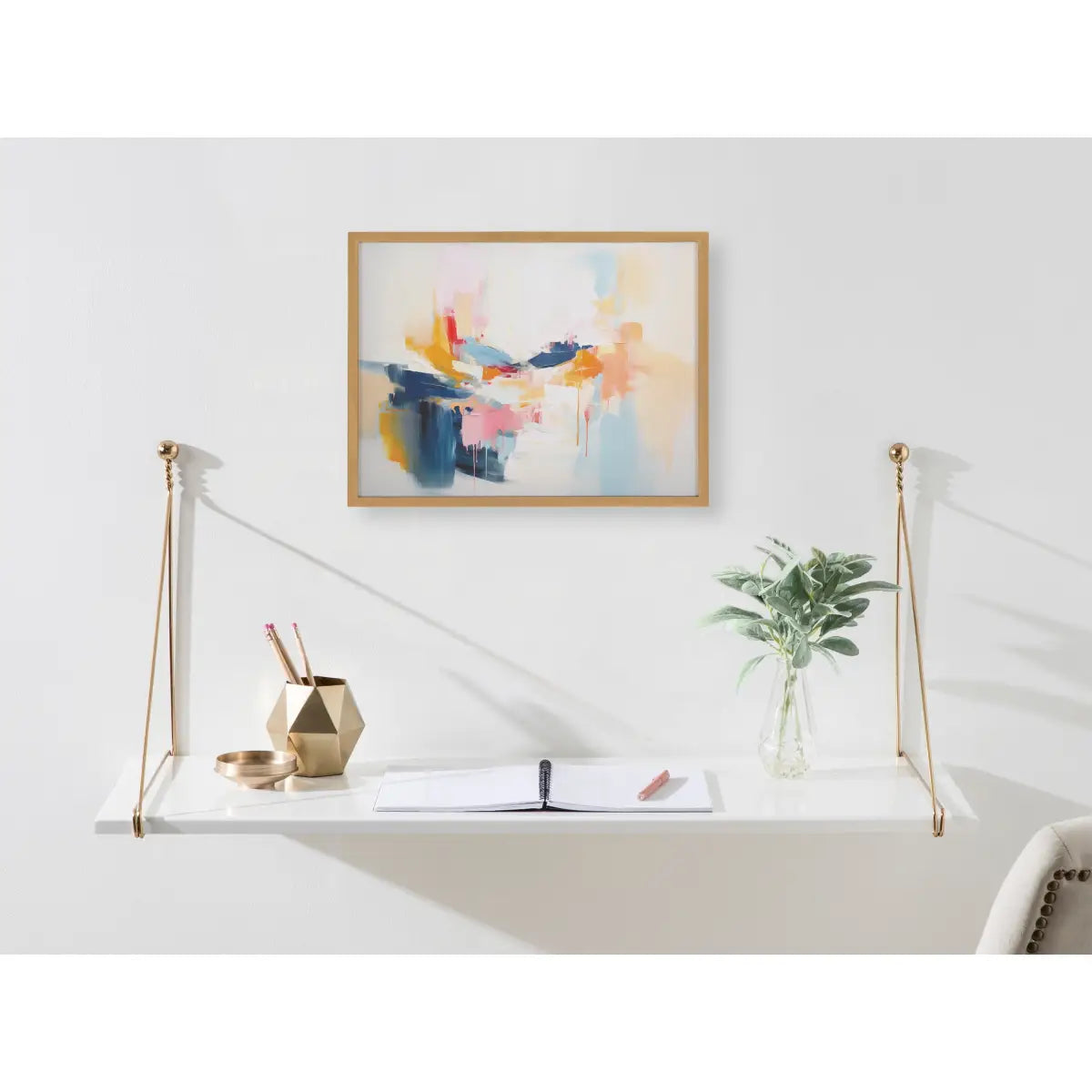 Gallery Elegant Coastal Beach Abstract Print - kateandlaurel