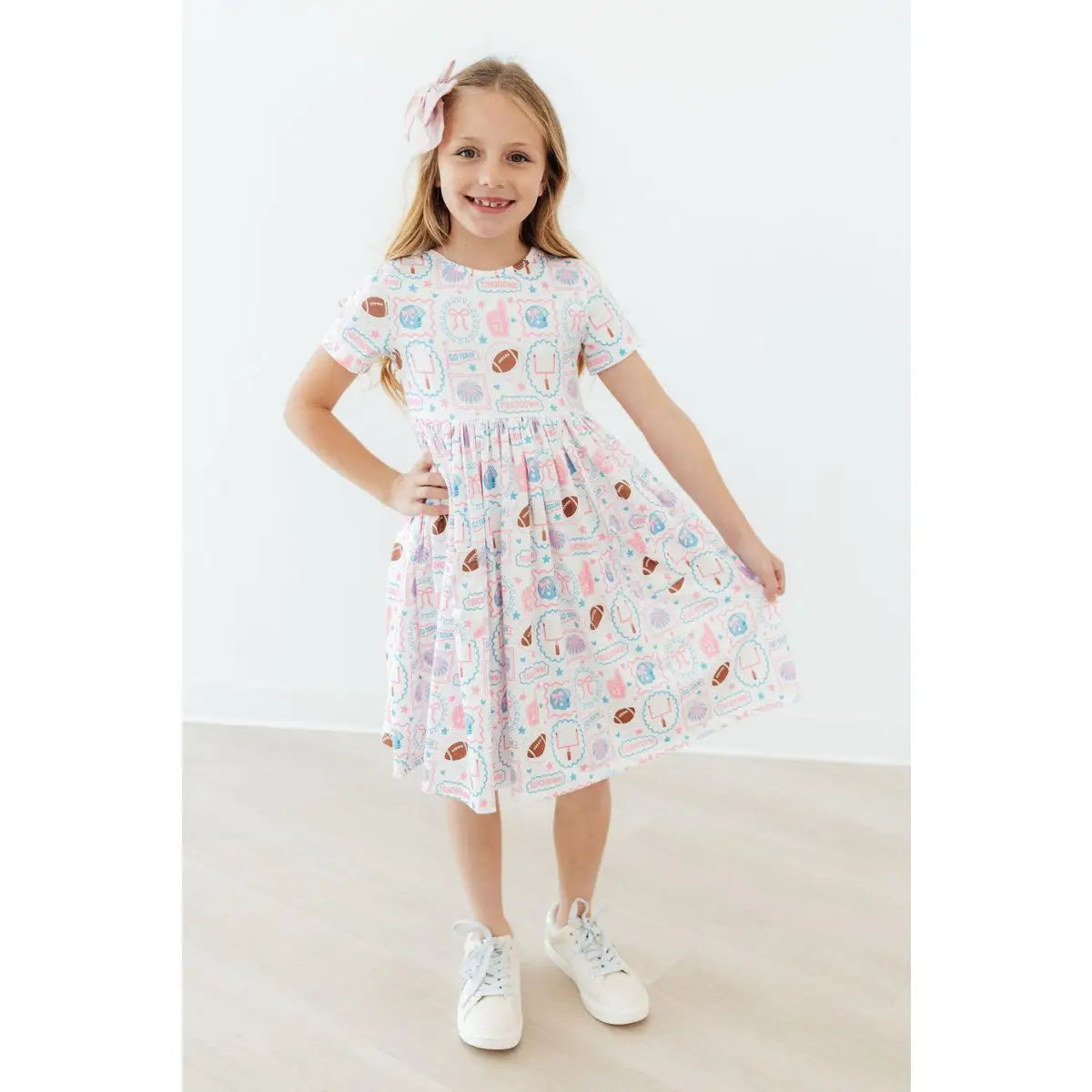 Pocket Twirl Dress - Game Day Girlie - Football - Mila & Rose ®