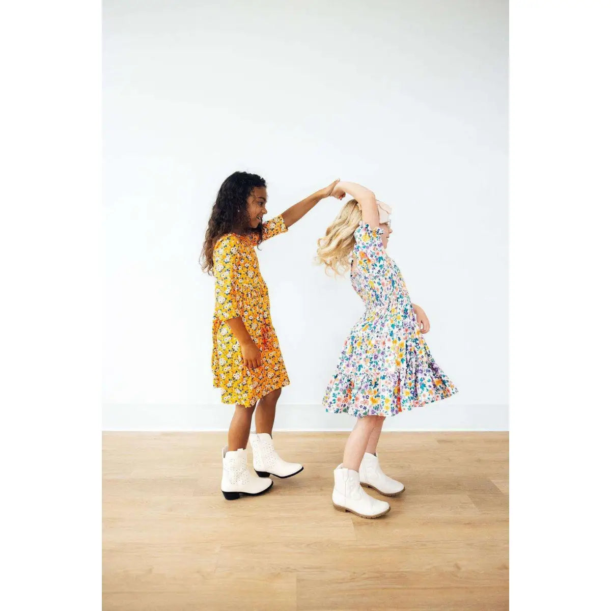 Garden Groove Smocked Ruffle Dress - Mila & Rose ®