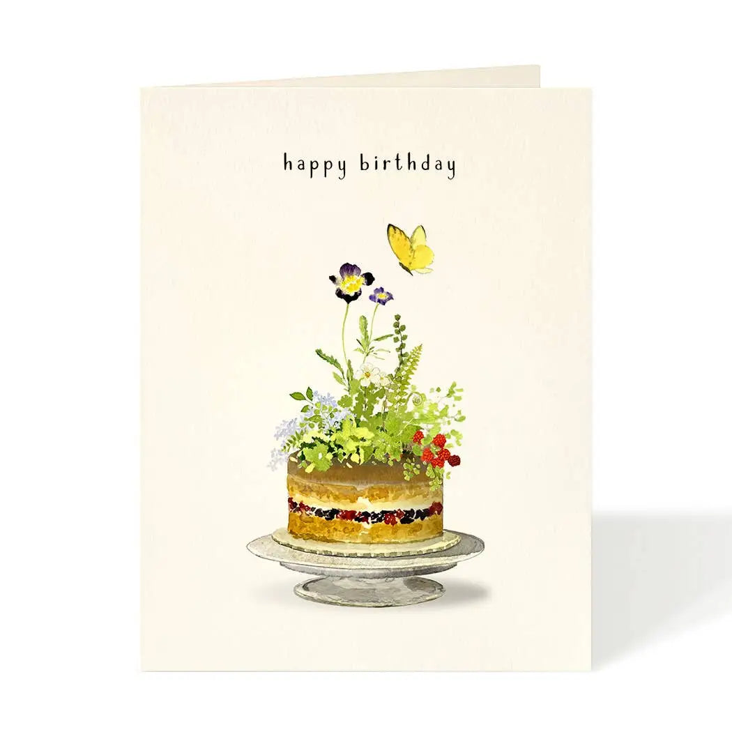 Birthday Card - Garden Party Cake - Felix Doolittle