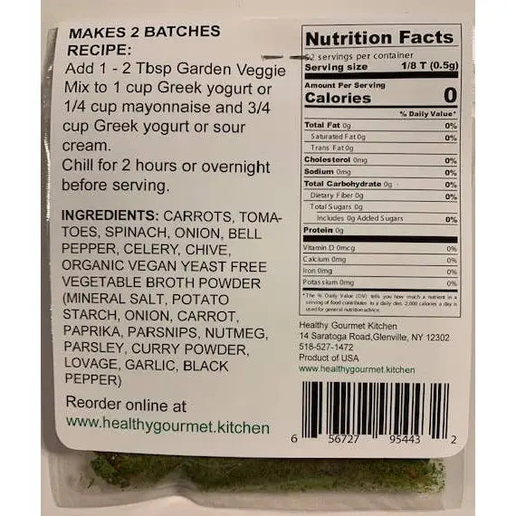 Dip Mix - Garden Veggie - Healthy Gourmet Kitchen