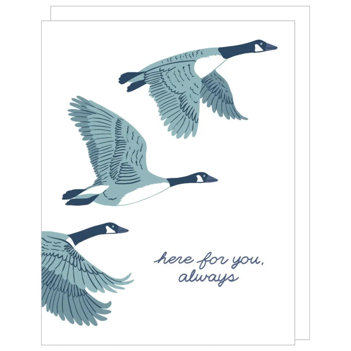 Support Card - Flying Geese - Here for You Always - Smudge Ink