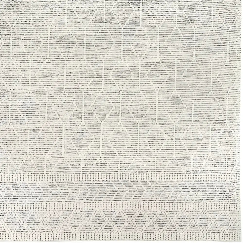 Geometric Textured Wool Area Rug - Boutique Rugs