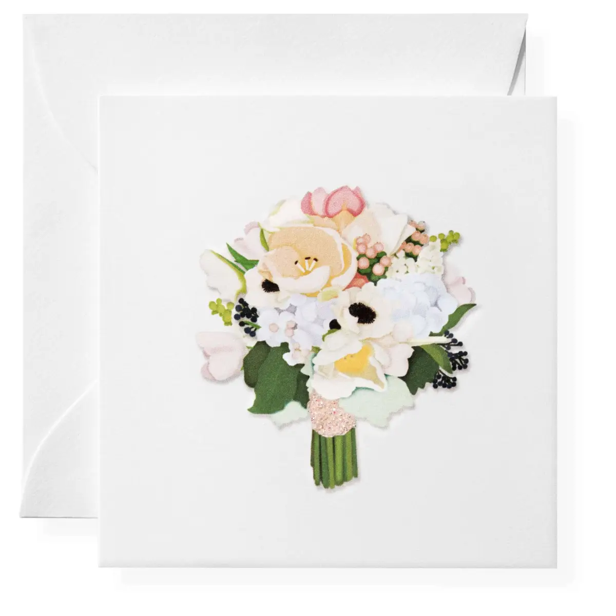 Gift Enclosure Card - Bouquet of Flowers - Karen Adams Designs