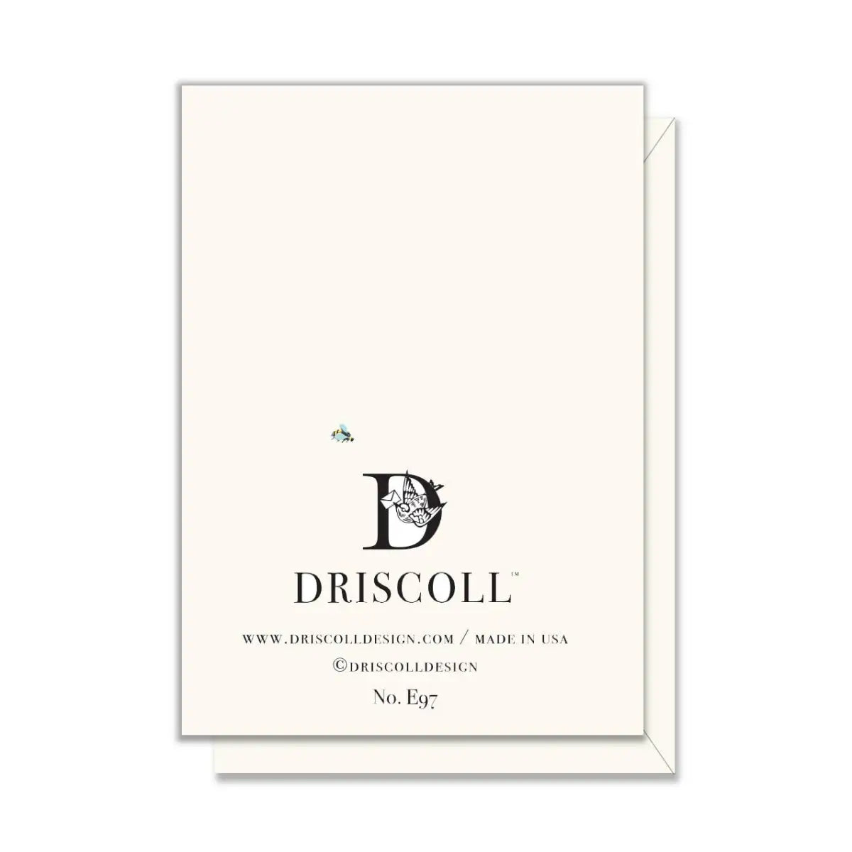Gift Enclosure Card - Forget-Me-Nots and Bees - Driscoll Design