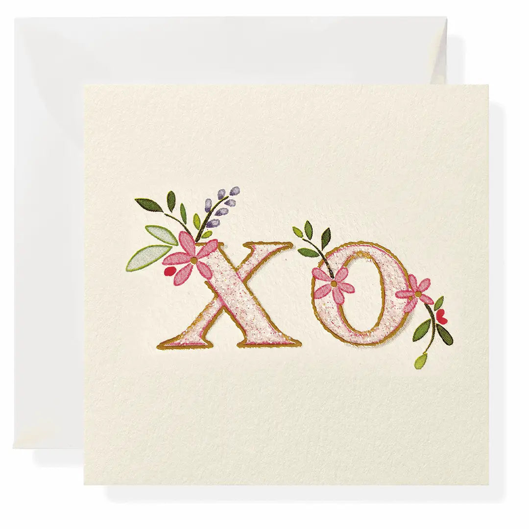 Gift Enclosure Card - XO Floral - Karen Adams Designs