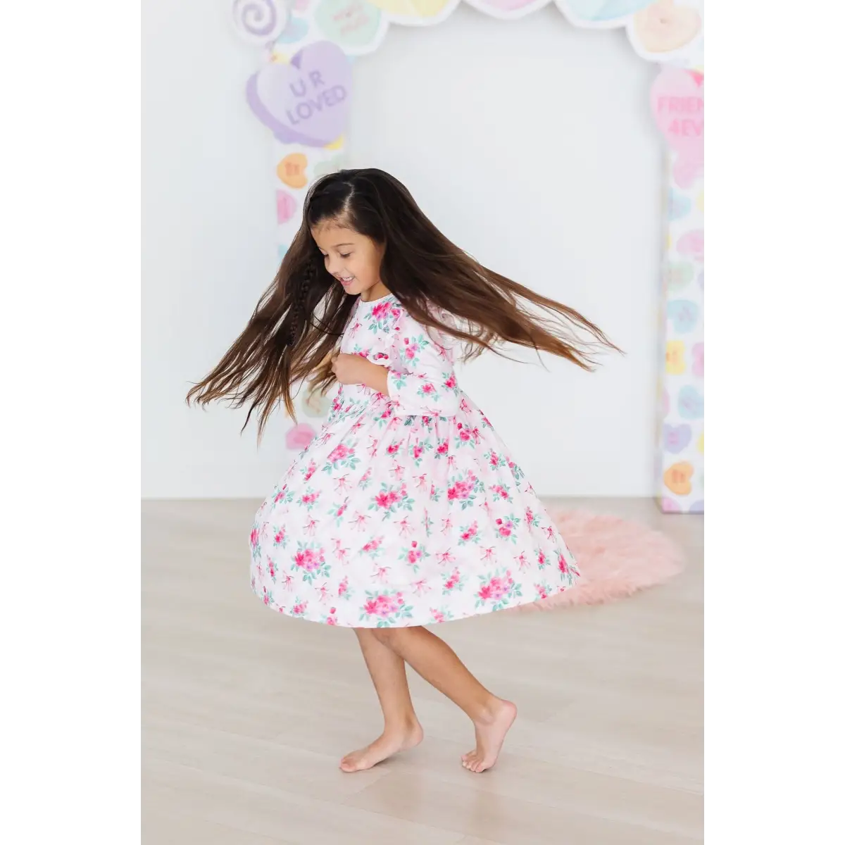 Ruffle Twirl Dress - Gingham Bows - Mila & Rose ®