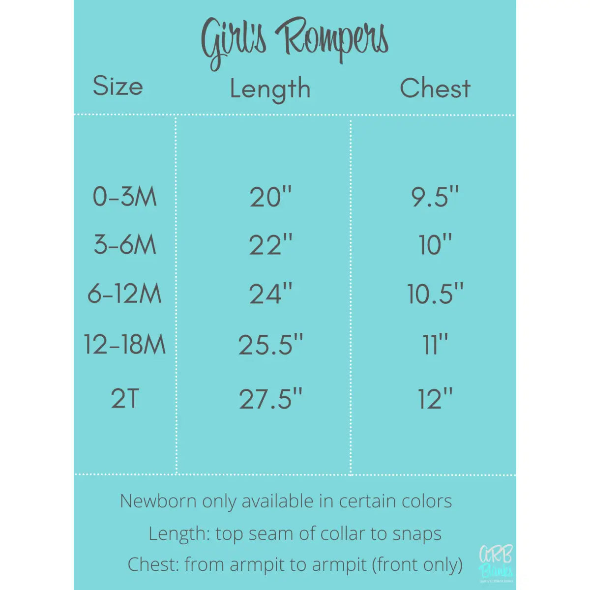 Girl’s Angel Sleeve Rompers - ARB Blanks
