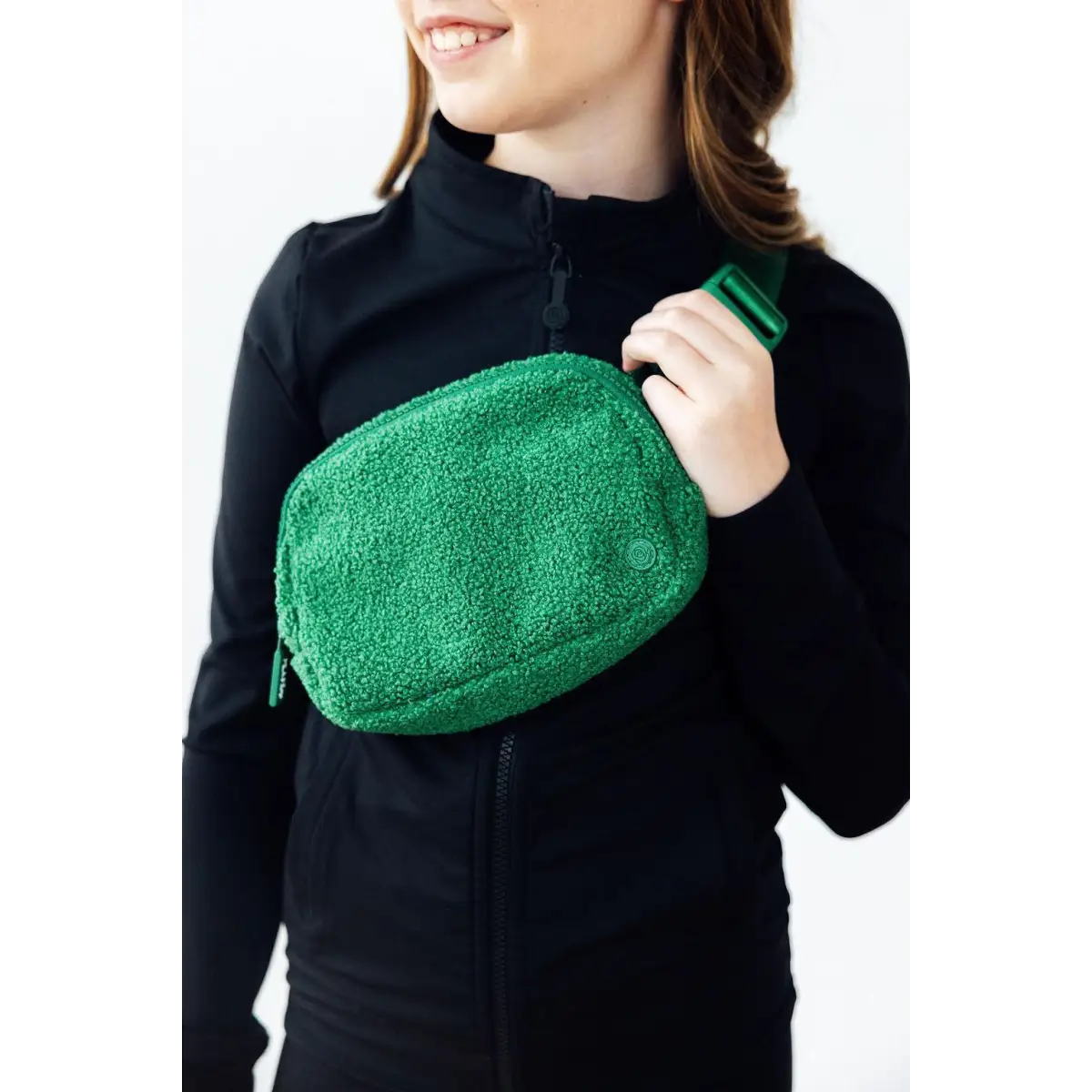Girls’ Belt Bag - Green Fleece - Mila & Rose ®