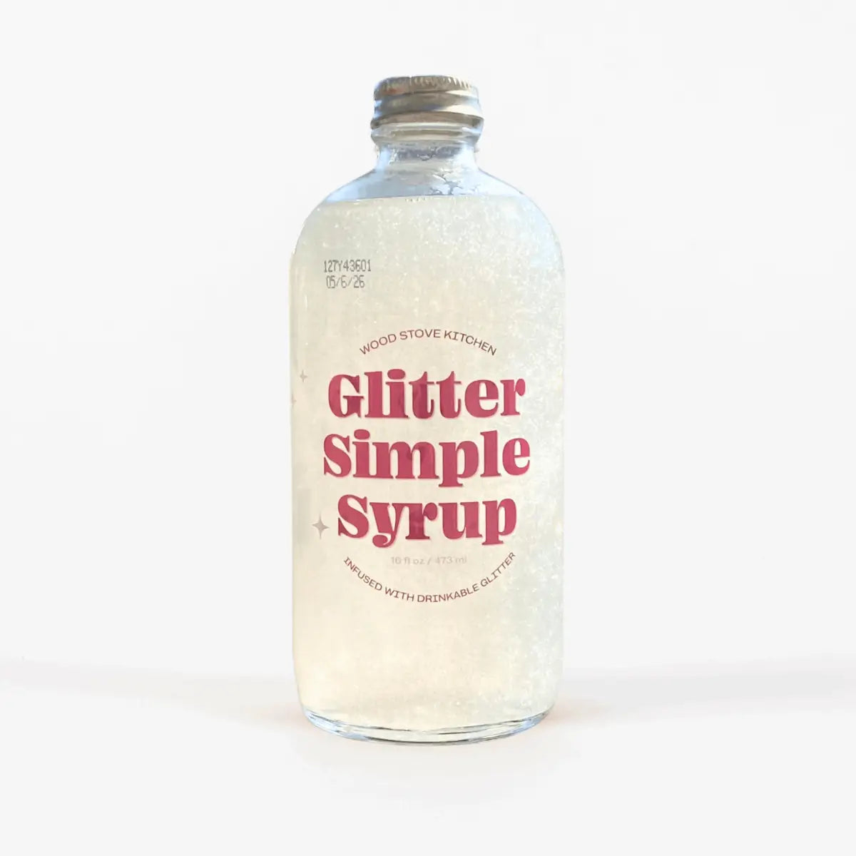 Glitter Simple Syrup for Cocktails and Mocktails - Wood Stove Kitchen
