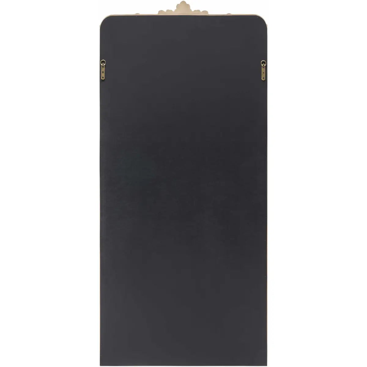 Gold Ornate 66’’ Rectangular Mirror - 66’’H x 30’’W x 2’’D Arch/Crowned Top - Boutique Rugs