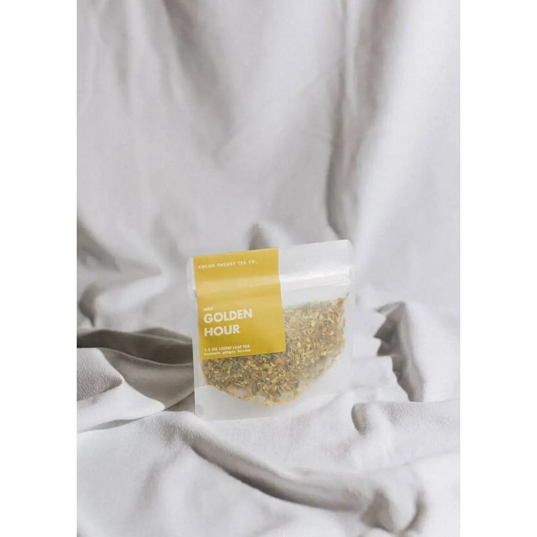 Loose Leaf Tea - Golden Hour - Turmeric Lemongrass Orange Ginger - Color Theory Tea Co.