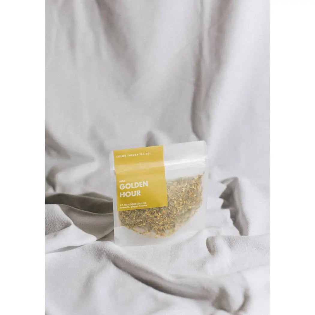 Loose Leaf Tea - Golden Hour - Turmeric Lemongrass Orange Ginger Herbal - Color Theory Tea Co.